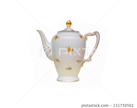 antique teapot isolated on white background 131730502