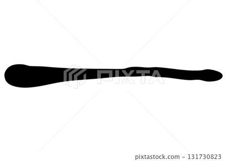 Ink brush strokes and ink texture background | Japanese style monochrome abstract design material 131730823