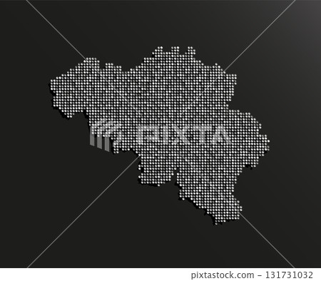 Map of Belgium from silver sequin, glitter sparkle Map of Belgium from silver sequin, glitter sparkle 131731032