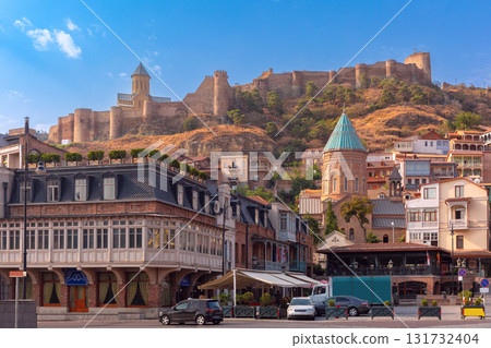 Narikala Fortress and churches in Tbilisi Georgia 131732404