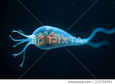 exotic saltwater jellyfish on black background exotic saltwater jellyfish on black background 131732451
