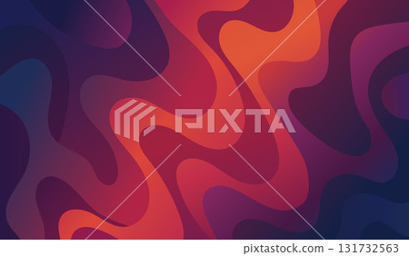 Vibrant abstract background with flowing liquid shapes and gradient colors. Vibrant abstract background with flowing liquid shapes and gradient colors. 131732563