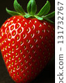 Close-up fresh strawberries on black background 131732767