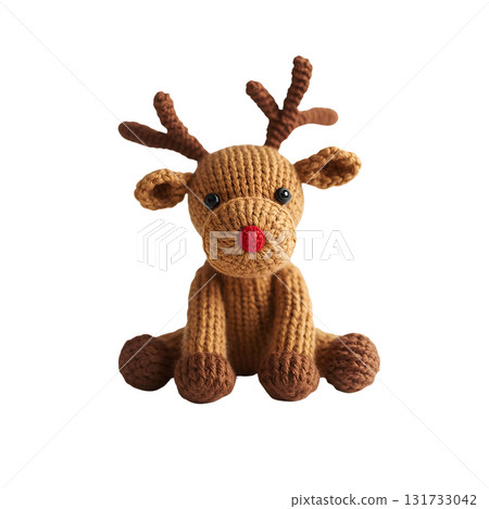 紅鼻子馴鹿魯道夫毛絨玩具(坐姿) 紅鼻子馴鹿魯道夫毛絨玩具(坐姿) 131733042