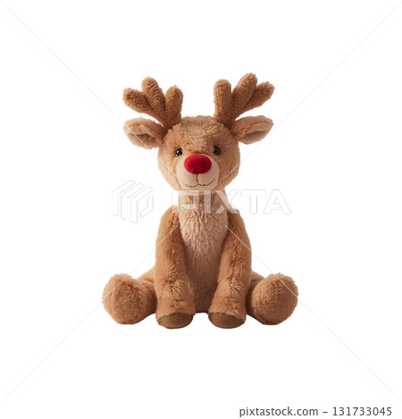 紅鼻子馴鹿魯道夫毛絨玩具(坐姿) 紅鼻子馴鹿魯道夫毛絨玩具(坐姿) 131733045
