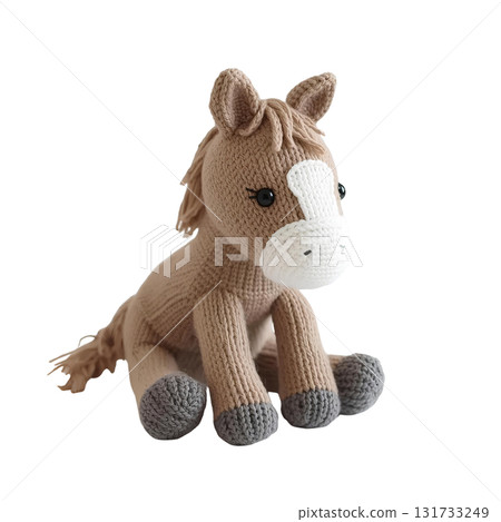 馬絨毛玩具(坐姿) 馬絨毛玩具(坐姿) 131733249