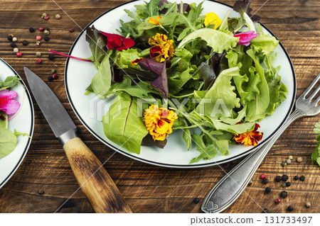 Delicate salad, fresh salad. 131733497
