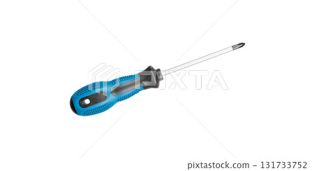 Philips screwdrivers blue color on isolated white background 131733752