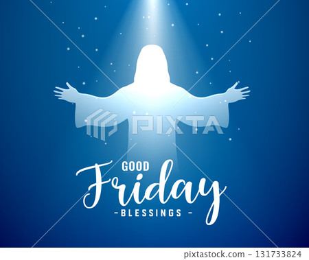 good friday blessing religious card with light effect good friday blessing religious card with light effect 131733824