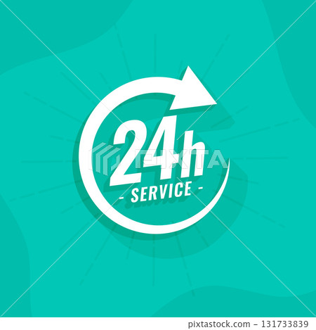 everyday twenty hours service availability background 131733839