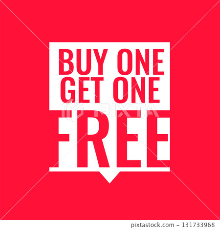 eye catching buy one get one free promo background design eye catching buy one get one free promo background design 131733968