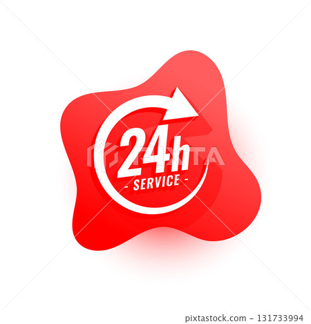 stylish 24 hours a day open service background 131733994