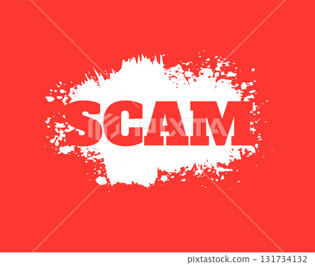 protect yourself from financial and online scam with fraud alert background 131734132