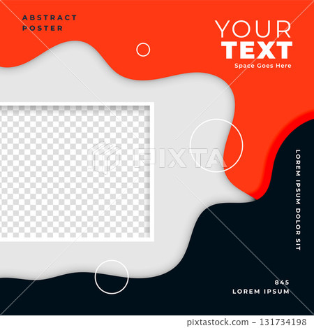 modern web ads frame fluid template with blank space 131734198