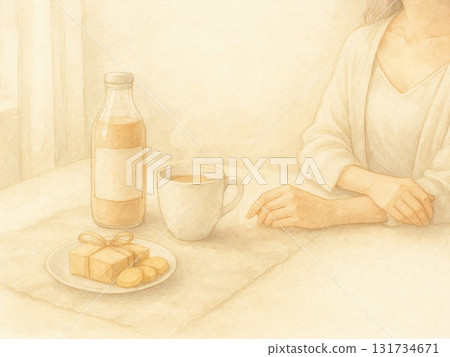 濕潤的早晨奶茶 131734671