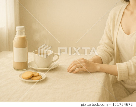 濕潤的早晨奶茶 131734672