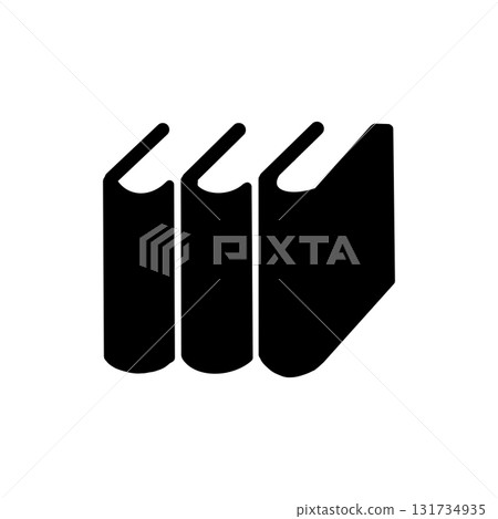 Simple book icon illustration for education, knowledge and learning Simple book icon illustration for education, knowledge and learning 131734935