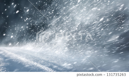 暴風雪雪景 131735263