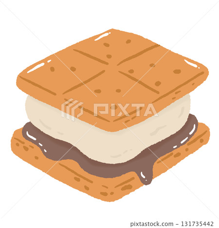 Cute Hand Drawn Smore Dessert Illustration Cozy Kawaii Campfire Marshmallow Chocolate Graham Cracker Sweet Snack Art for Fall Food and Camping Theme Cute Hand Drawn Smore Dessert Illustration Cozy Kawaii Campfire Marshmallow Chocolate Graham Cracker Sweet Snack Art for Fall Food and Camping Theme 131735442