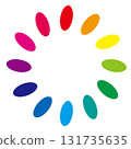Vertical 12-color wheel 131735635