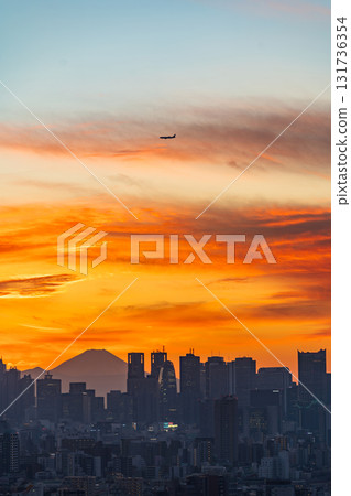View from Bunkyo Civic Center, Tokyo (towards Shinjuku) 131736354