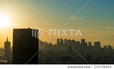 東京文京區市民中心(新宿方向)的景色 東京文京區市民中心(新宿方向)的景色 131736383