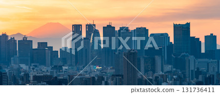 從東京文京區市民中心（新宿方向）看到的景色 131736411