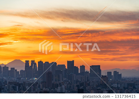 View from Bunkyo Civic Center in Tokyo (towards Shinjuku) View from Bunkyo Civic Center in Tokyo (towards Shinjuku) 131736415