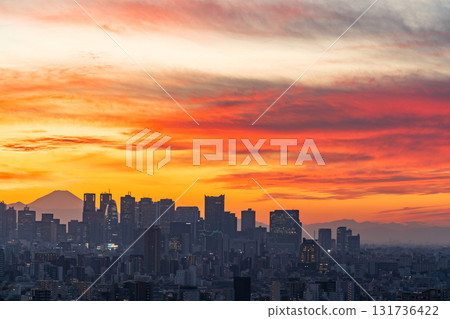 View from Bunkyo Civic Center in Tokyo (towards Shinjuku) View from Bunkyo Civic Center in Tokyo (towards Shinjuku) 131736422