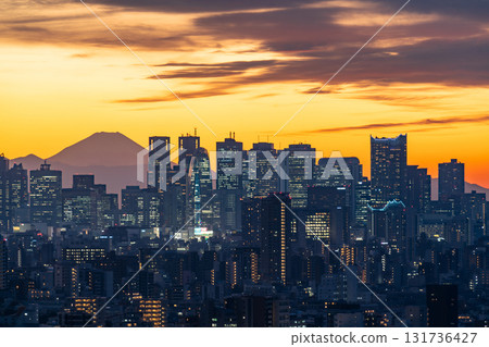 從東京文京區市民中心（新宿方向）看到的景色 131736427