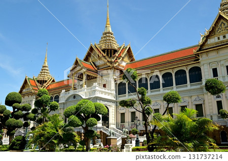 The Palace in Wat Phra Sri Rattana Satsadaram or Wat Phra Kaew is regarded as the most sacred Buddhist temple,is one of the most popular tourists destination in Thailand. The Palace in Wat Phra Sri Rattana Satsadaram or Wat Phra Kaew is regarded as the most sacred Buddhist temple,is one of the most popular tourists destination in Thailand. 131737214