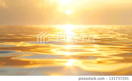 A golden water surface 131737291