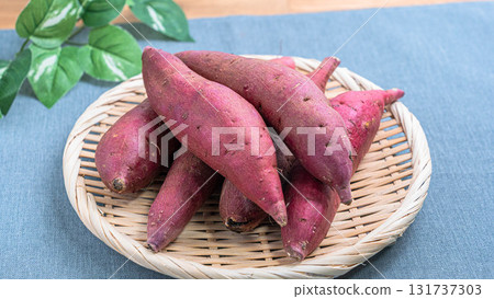 Beni Haruka (sweet potato) served on a colander 131737303