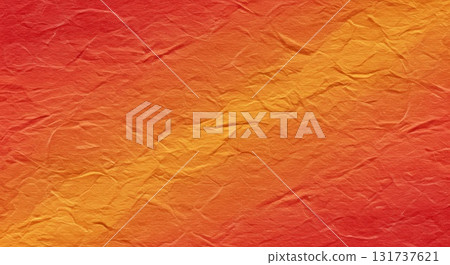 傳統的日本紙張紋理呈現明亮的秋日色彩，包括鮮豔的紅色和橙色 131737621