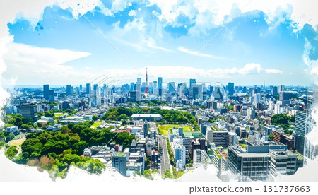 東京都政府的市中心街道 131737663