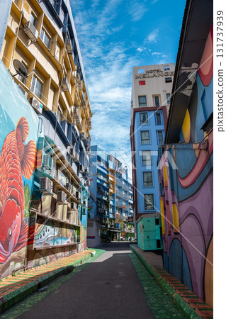 Colorful street art in Sandakan Colorful street art in Sandakan 131737939