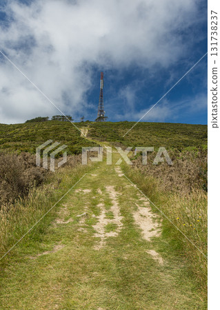 從紐西蘭威靈頓的天際線步道上看到的考考山無線電塔 131738237