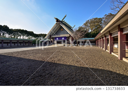 Chiba Prefecture Gokoku Shrine: Shrine building and corridor 131738633
