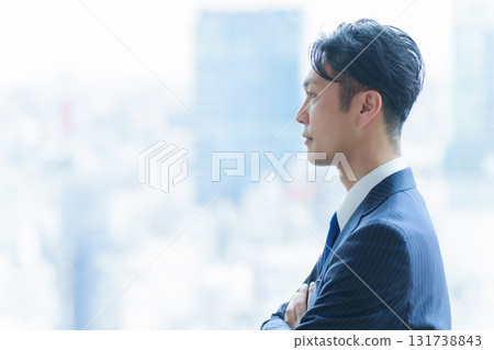 40s middle-aged office worker portrait 131738843