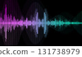 Colorful CG image of sound waveforms Colorful CG image of sound waveforms 131738979