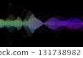Colorful CG image of sound waveforms Colorful CG image of sound waveforms 131738982