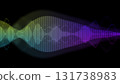Colorful CG image of sound waveforms Colorful CG image of sound waveforms 131738983