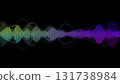 Colorful CG image of sound waveforms Colorful CG image of sound waveforms 131738984