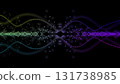Colorful CG image of sound waveforms Colorful CG image of sound waveforms 131738985