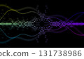 Colorful CG image of sound waveforms Colorful CG image of sound waveforms 131738986