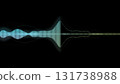 Colorful CG image of sound waveforms Colorful CG image of sound waveforms 131738988
