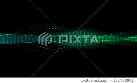Colorful CG image of sound waveforms Colorful CG image of sound waveforms 131738991