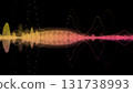 Colorful CG image of sound waveforms Colorful CG image of sound waveforms 131738993