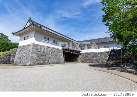Yamagata Castle Ruins, Ninomaru Higashi Otemon Gate Tower and Higashi Otemon Gate Annex Tower, Yamagata City, Yamagata Prefecture Yamagata Castle Ruins, Ninomaru Higashi Otemon Gate Tower and Higashi Otemon Gate Annex Tower, Yamagata City, Yamagata Prefecture 131738999