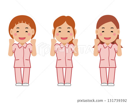一位身穿粉紅色制服的女護士微笑著說：「我會盡力的。」 第二部分 131739392